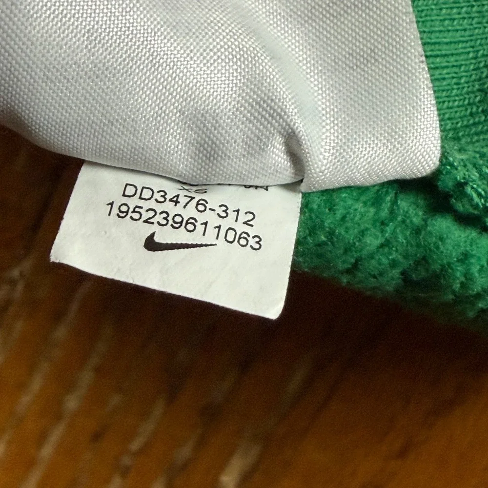 Nike Boston Celtics NBA 75th Anniversary Full Zip Hoodie Sweater Green Mens XS